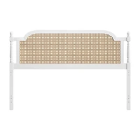 Melanie Wood and Cane Headboard
