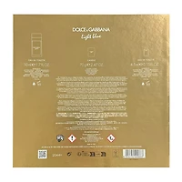 DOLCE&GABBANA Light Blue Womens Eau De Toilette 3-Piece Gift Set ($140 Value) Perfume Set