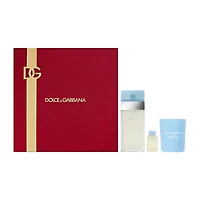 DOLCE&GABBANA Light Blue Womens Eau De Toilette 3-Piece Gift Set ($140 Value) Perfume Set