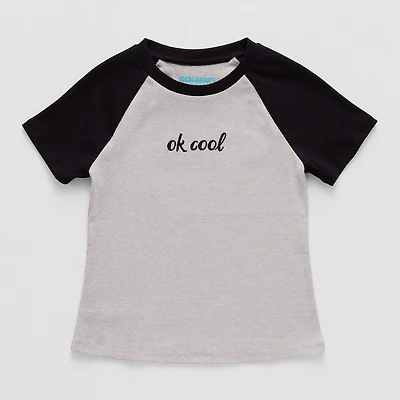 Thereabouts Little & Big Kid Girls Round Neck Short Sleeve T-Shirt