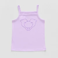 Thereabouts Little Girls Square Neck Sleeveless Tank Top