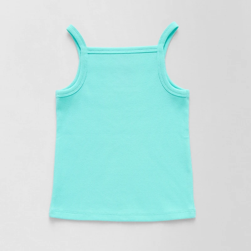 Thereabouts Little Girls Square Neck Sleeveless Tank Top