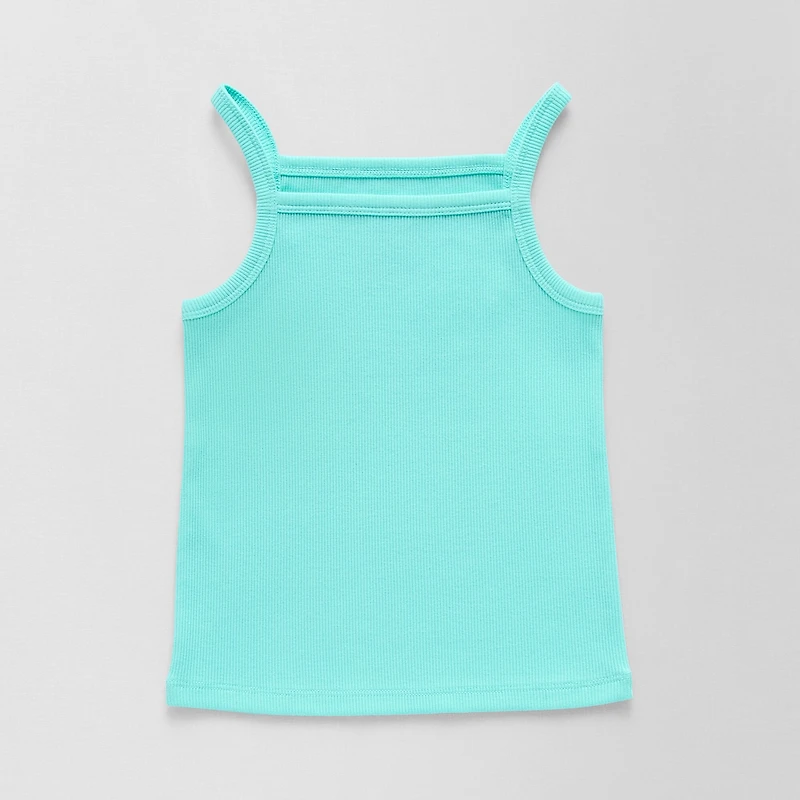 Thereabouts Little Girls Square Neck Sleeveless Tank Top