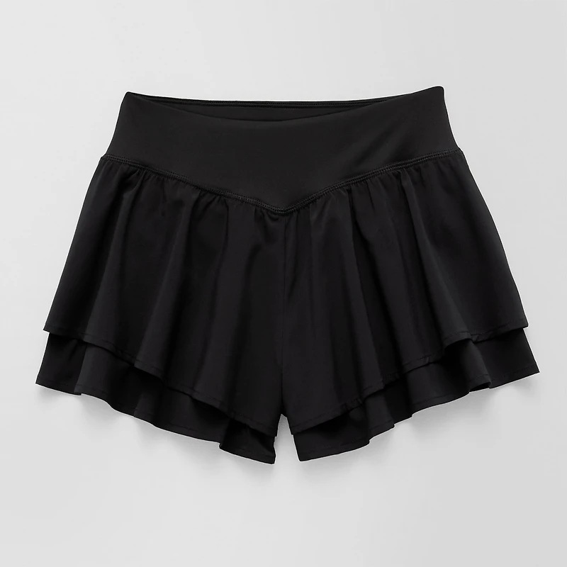 Xersion Flowy Little & Big Kid Girls Mid Rise Pull-On Short
