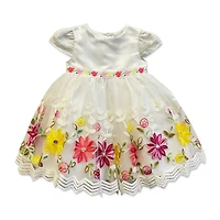 Blueberi Boulevard Baby Girls Short Sleeve A-Line Dress