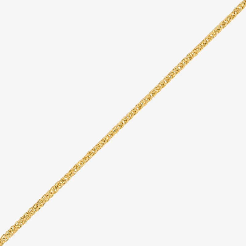 Womens 10K Gold 20 Inch Wheat Chain Necklace
