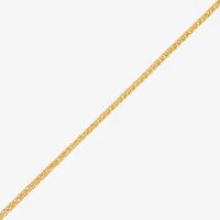 Womens 10K Gold 20 Inch Wheat Chain Necklace