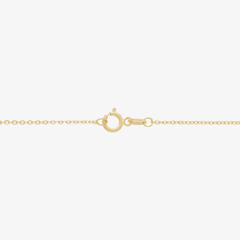 Womens 14K Gold 16.5 Inch Pendant Necklace