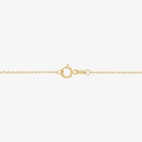 Womens 14K Gold 16.5 Inch Pendant Necklace