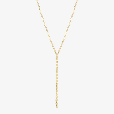 Womens 14K Gold 16.5 Inch Pendant Necklace