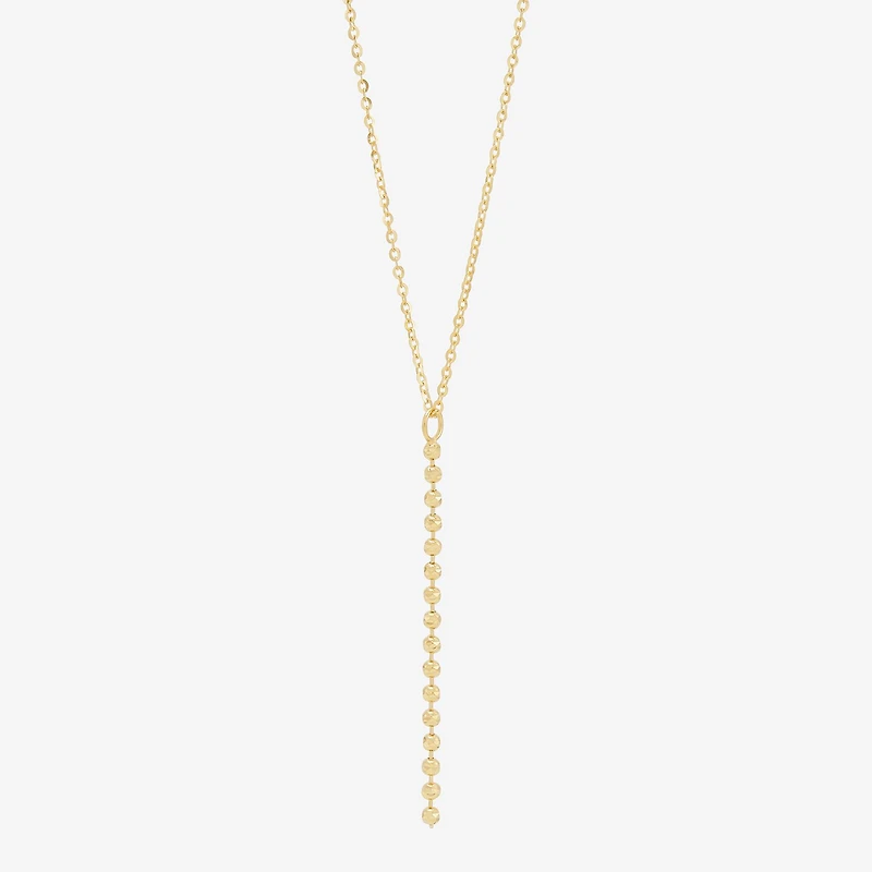Womens 14K Gold 16.5 Inch Pendant Necklace