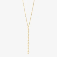 Womens 14K Gold 16.5 Inch Pendant Necklace