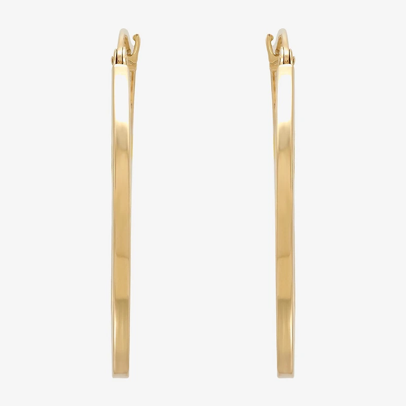 Womens 10K Gold 2.5mm Hoop Earrings