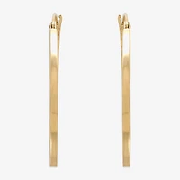 Womens 10K Gold 2.5mm Hoop Earrings