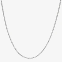 Made in Italy Womens Sterling Silver Inch Chain Necklace