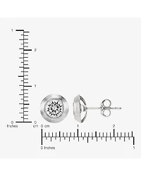 Limited Quantities! White Cubic Zirconia 14K Gold Stud Earrings