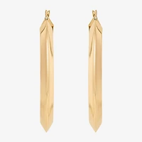 Limited Quantities! Womens 10K Gold 35mm Hoop Earrings
