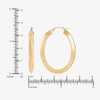 Limited Quantities! Womens 10K Gold 35mm Hoop Earrings