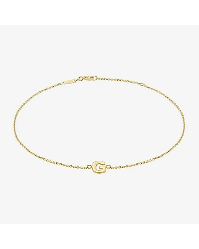 Limited Quantities! Womens 14K Gold 10 Inch Solid Cable Ankle Bracelet