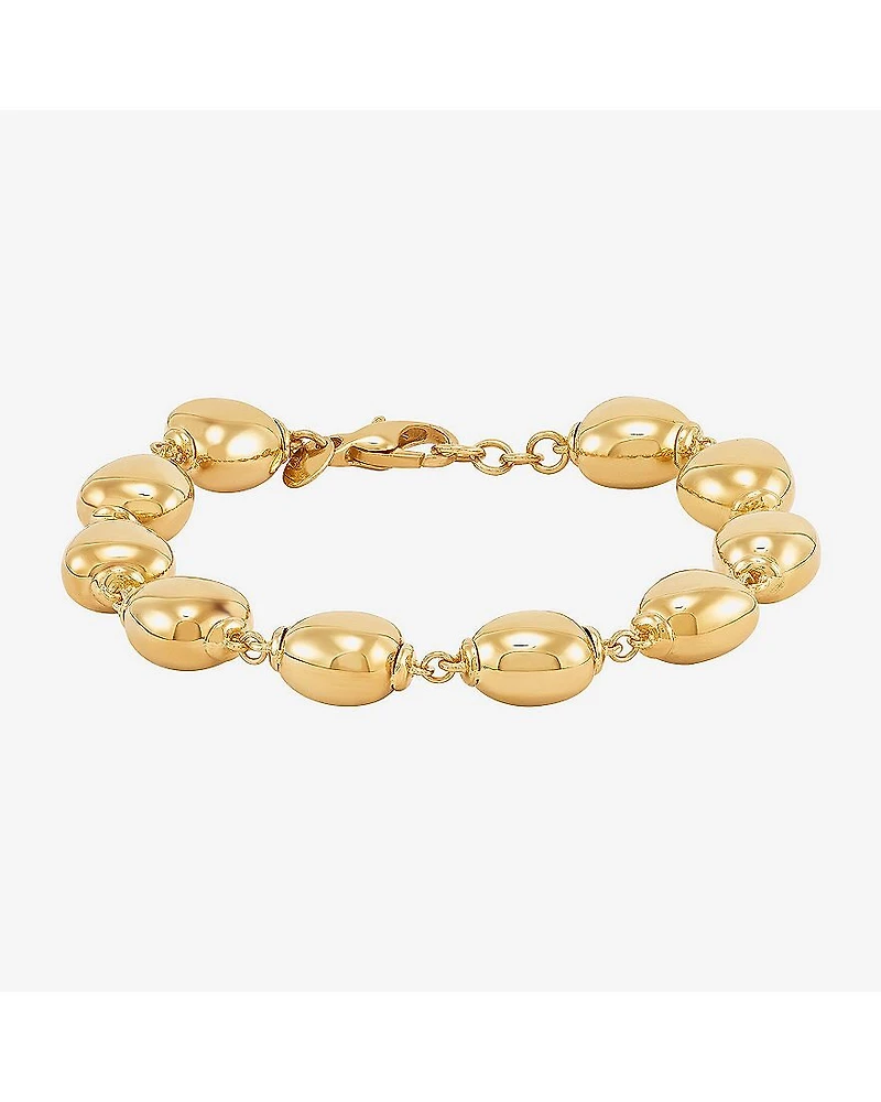 Limited Quantities! Womens 14K Gold 7.25 Inch Bead Chain Bracelet