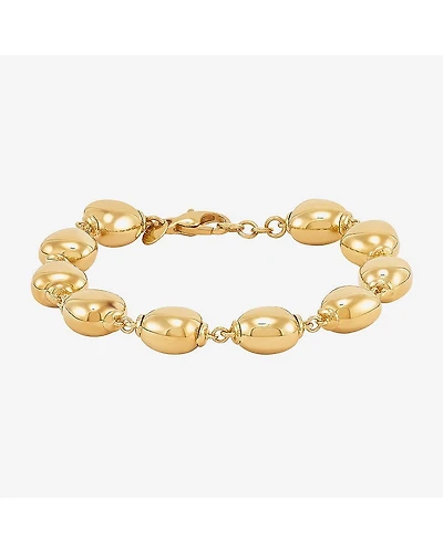 Limited Quantities! Womens 14K Gold 7.25 Inch Bead Chain Bracelet