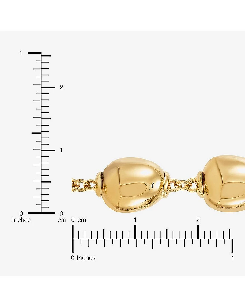 Limited Quantities! Womens 14K Gold 7.25 Inch Bead Chain Bracelet
