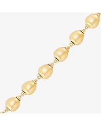 Limited Quantities! Womens 14K Gold 7.25 Inch Bead Chain Bracelet