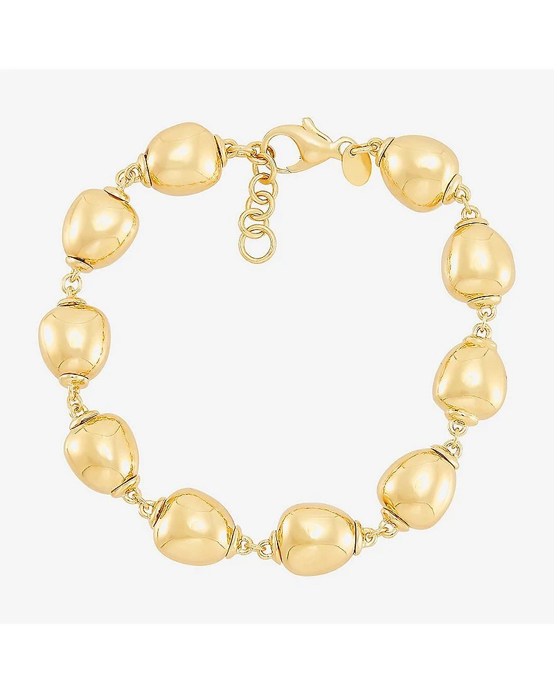 Limited Quantities! Womens 14K Gold 7.25 Inch Bead Chain Bracelet