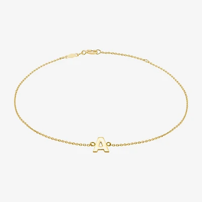 Limited Quantities! Womens 14K Gold 10 Inch Solid Cable Ankle Bracelet