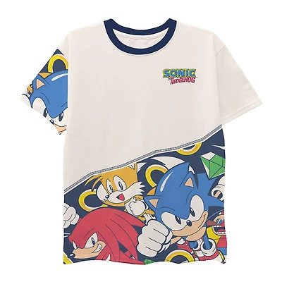 Toddler Boys Short Sleeve Regular Fit Sonic the Hedgehog Graphic T-Shirt