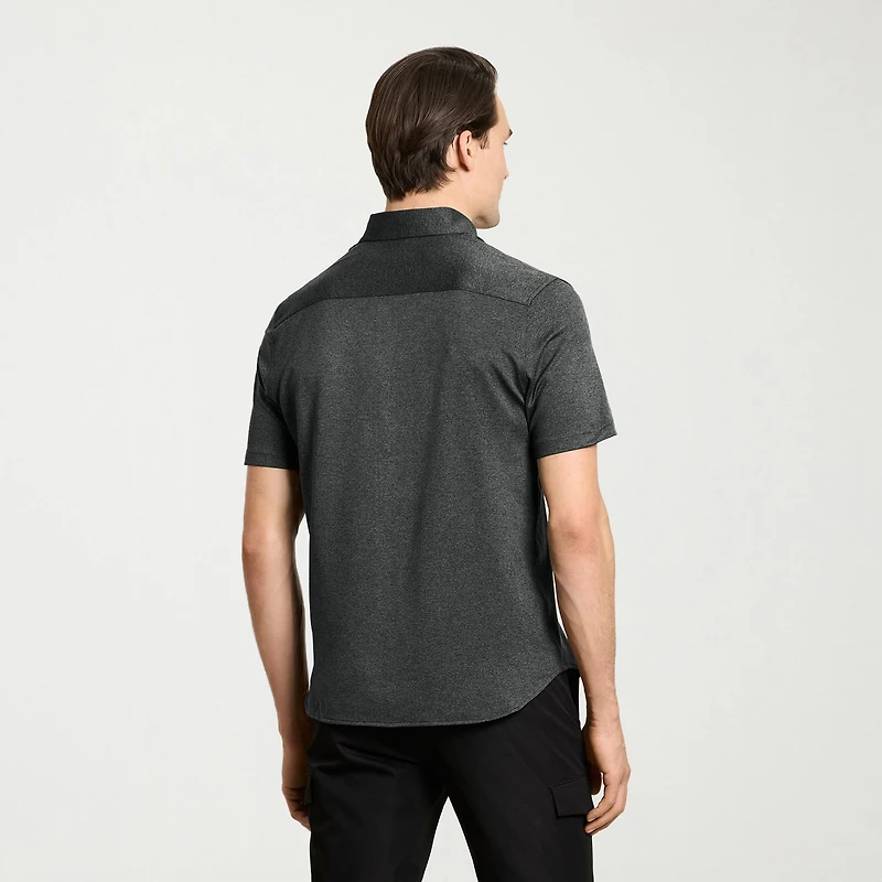 Van Heusen Performance Mens Short Sleeve Regular Fit Button-Down Shirt