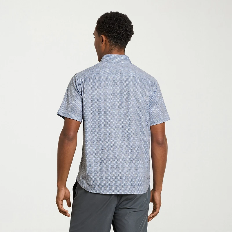Van Heusen Performance Mens Short Sleeve Regular Fit Button-Down Shirt