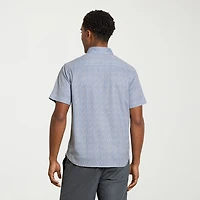 Van Heusen Performance Mens Short Sleeve Regular Fit Button-Down Shirt