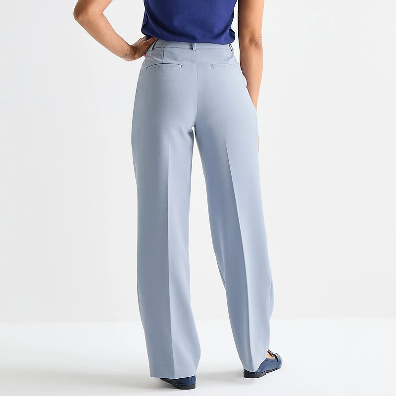 Worthington Womens Straight High Rise Trouser