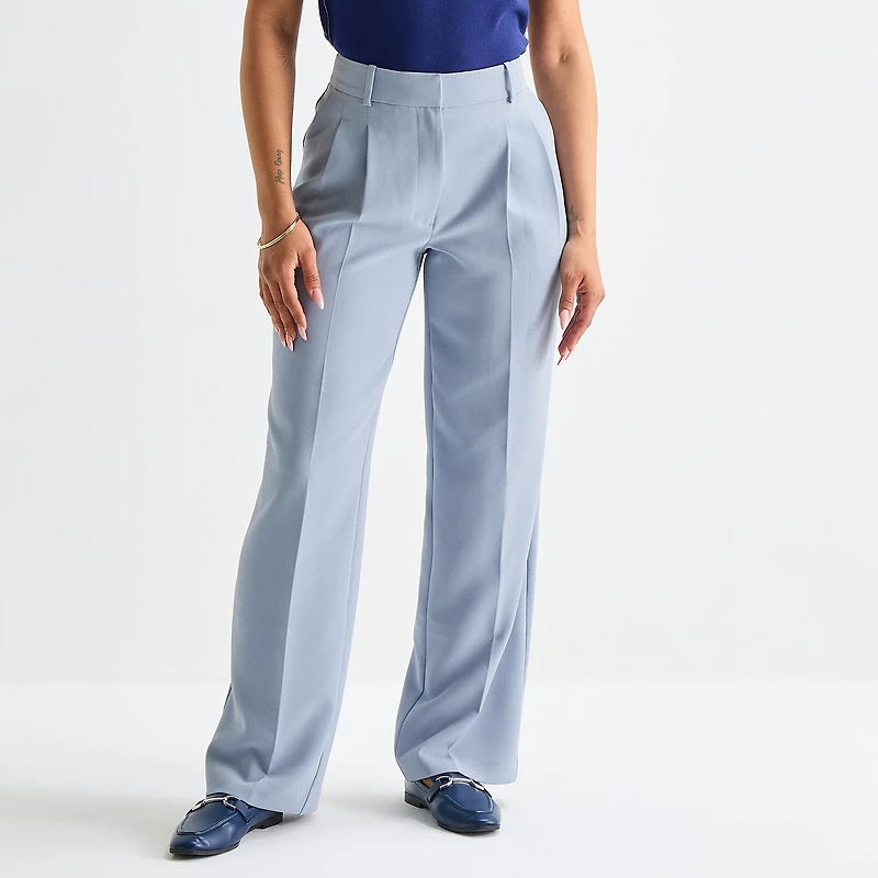 Worthington Womens Straight High Rise Trouser