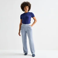 Worthington Womens Straight High Rise Trouser