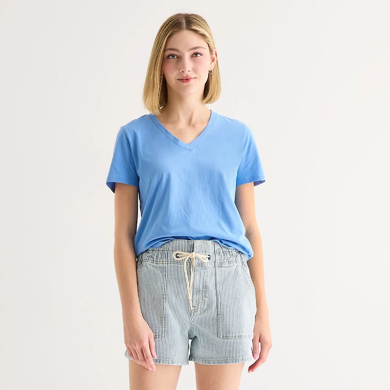 A.N.A Womens V Neck Short Sleeve T-Shirt
