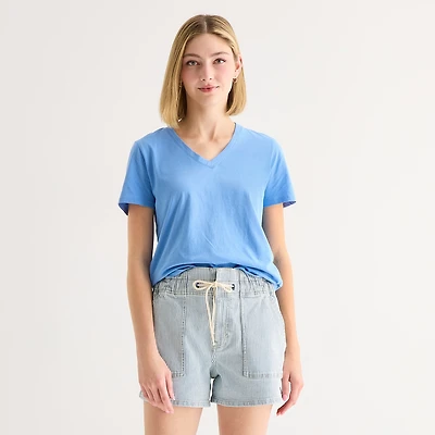 A.N.A Womens V Neck Short Sleeve T-Shirt