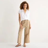 a.n.a Womens Short Sleeve Blouse