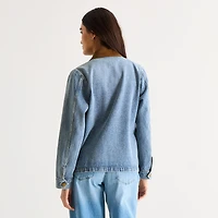 a.n.a Womens Denim Lightweight Jacket