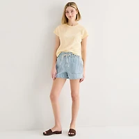 a.n.a Womens Crew Neck Short Sleeve T-Shirt