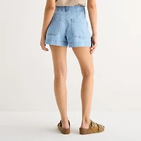 a.n.a Patch Pocket Womens Highest Rise 4" Denim Short