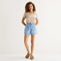 a.n.a Patch Pocket Womens Highest Rise 4" Denim Short