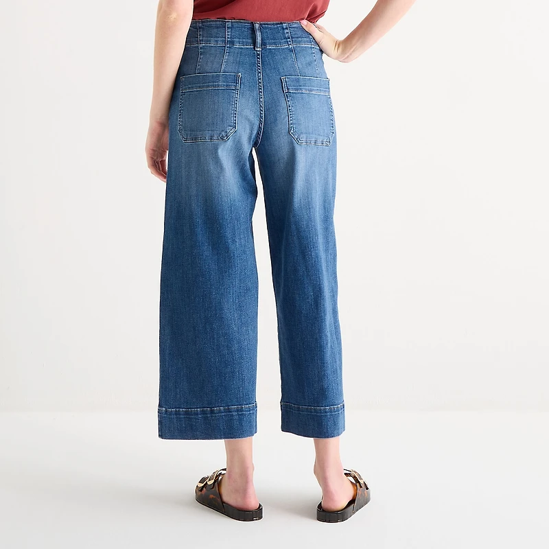 A.N.A Patch Pocket Womens Highest Rise Cropped Jean