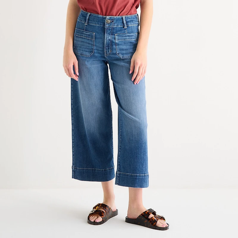A.N.A Patch Pocket Womens Highest Rise Cropped Jean