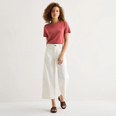 a.n.a Patch Pocket Womens Highest Rise Cropped Jean