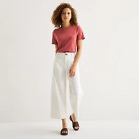 a.n.a Patch Pocket Womens Highest Rise Cropped Jean