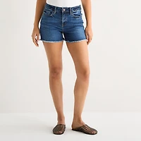 a.n.a Womens Mid Rise 3" Denim Short