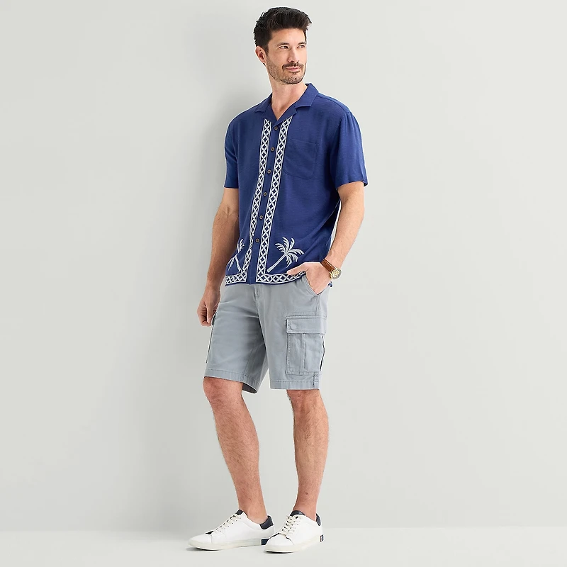 St. John's Bay Mens Short Sleeve Camp Shirt