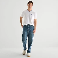 U.S. Polo Assn. Tipped Mens V Neck Short Sleeve Stretch Fabric T-Shirt